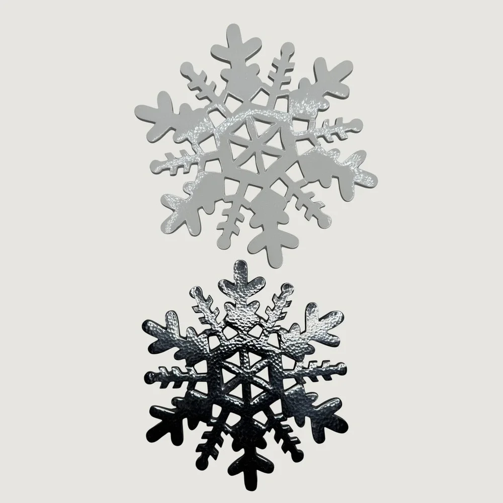 Crate & Barrel Trivet Snowflake Set 2 8